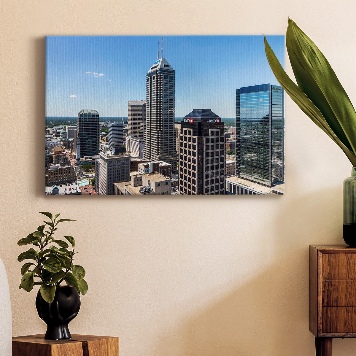 Indianapolis Downtown - Canvas Art Print