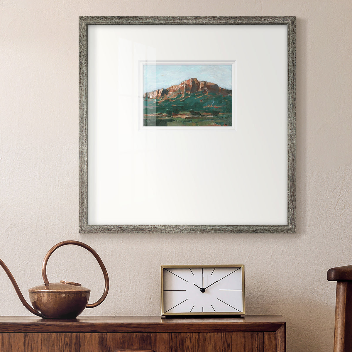 Heading West II Premium Framed Print Double Matboard