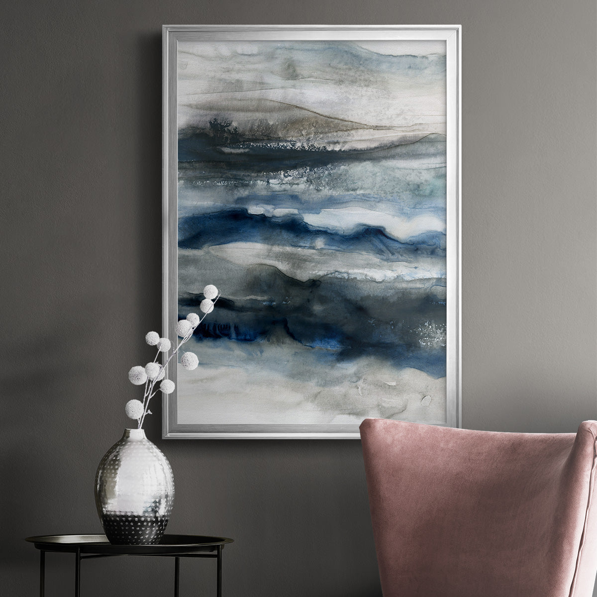Ocean Depths - Modern Framed Canvas Print
