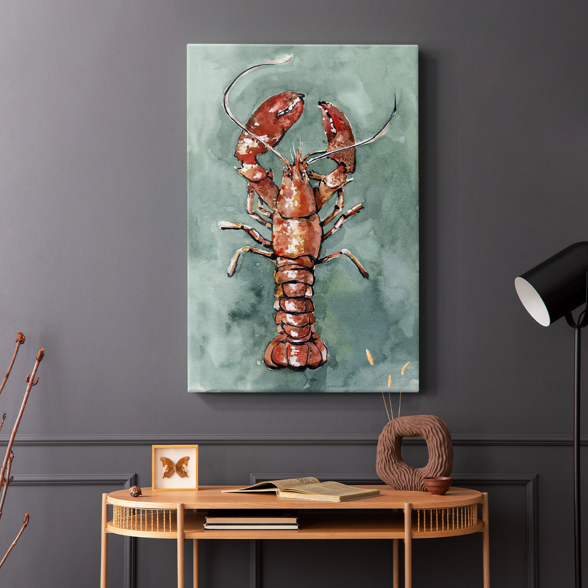 Aquatic Lobster II - Canvas Art Print