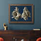 Conch Shells on Navy II Premium Framed Canvas- Ready to Hang