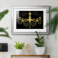 Golden Chandelier Premium Framed Print - Ready to Hang