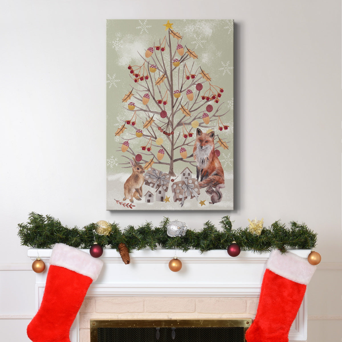 Christmas Time Collection B Premium Gallery Wrapped Canvas - Ready to Hang