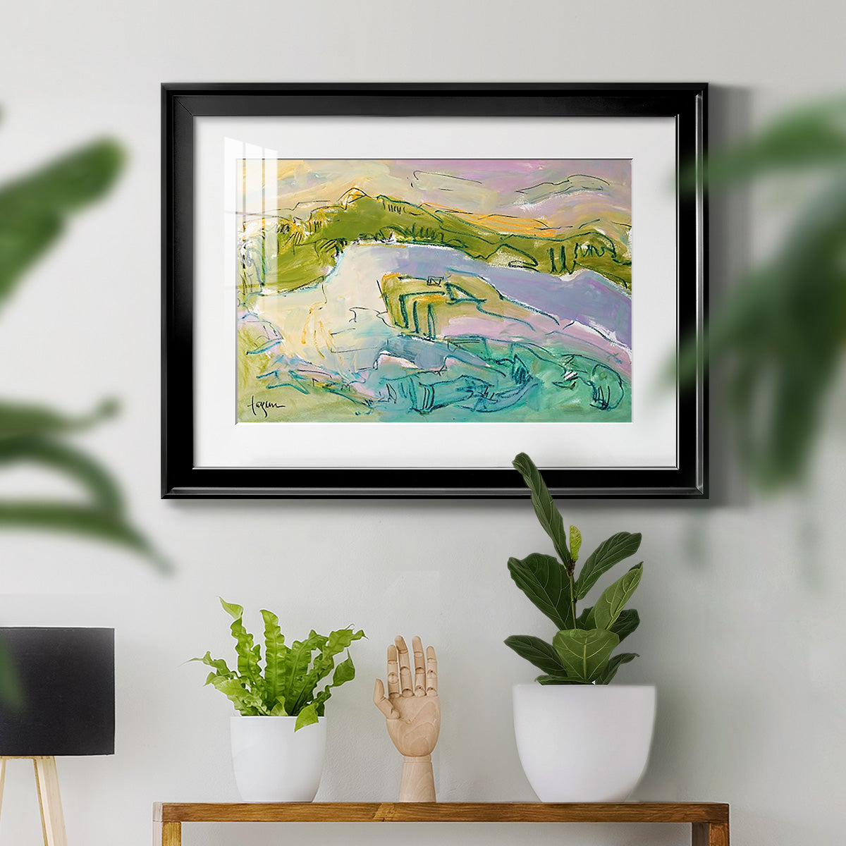 Treasured Island - Modern Framed Art Print