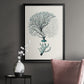 Antique Coastal Coral III - Modern Framed Canvas Print