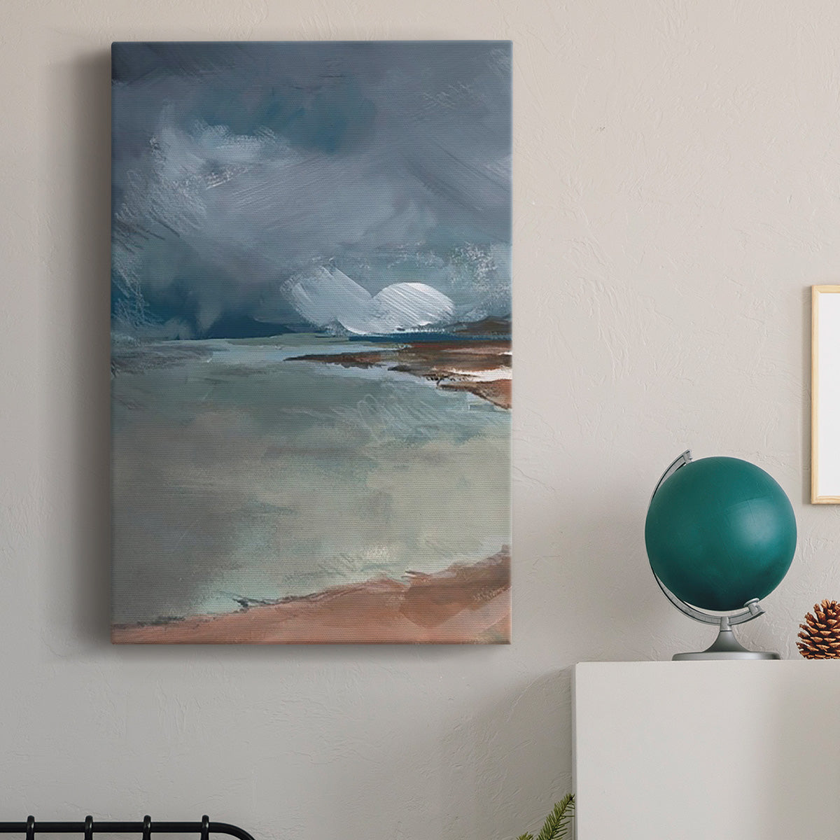 Sea Glass Storm I Premium Gallery Wrapped Canvas - Ready to Hang