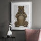 Bear and Hand Heart - Modern Framed Canvas Print