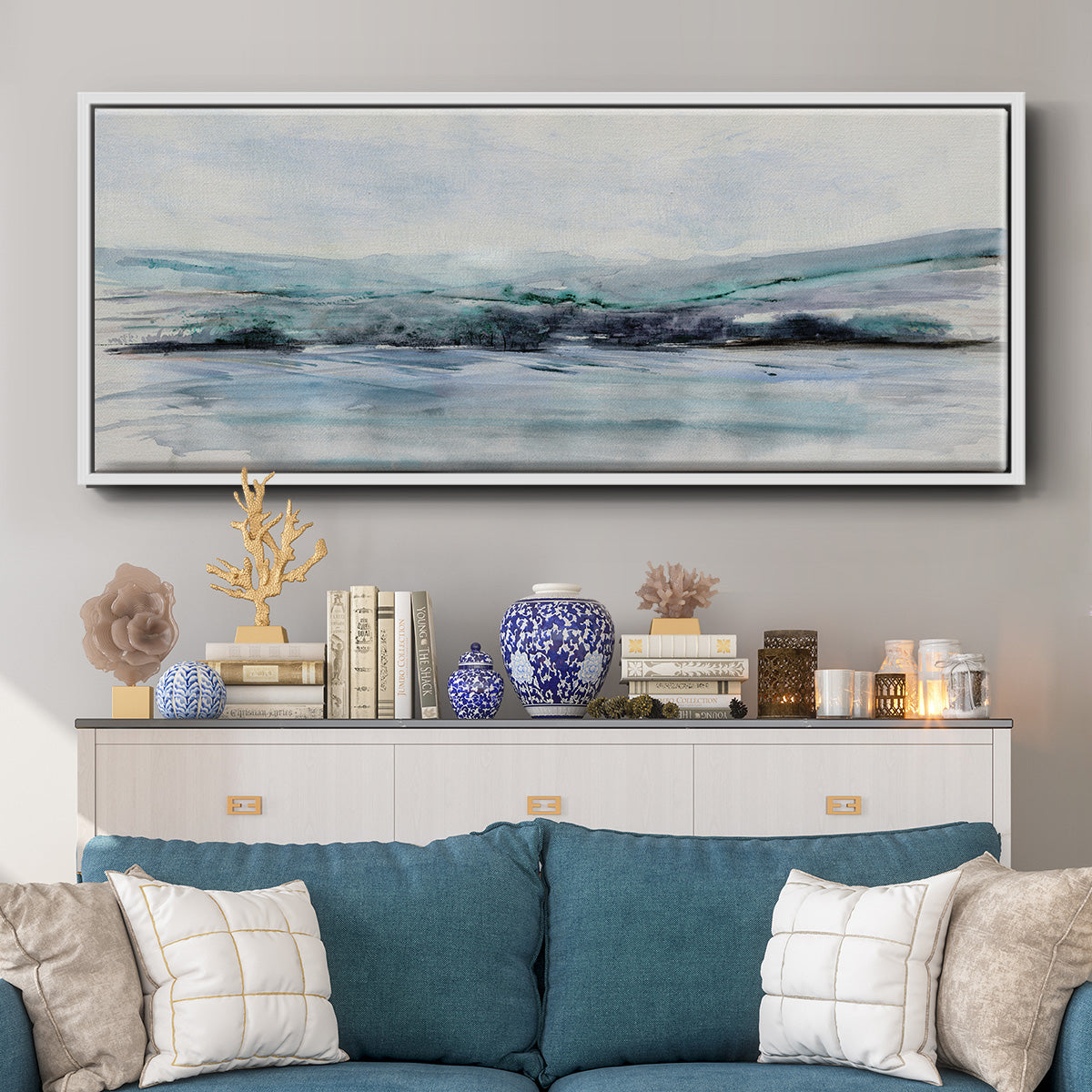 Beech Mountain - Floater Framed Canvas Print