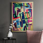 Connected Colors II - Modern Framed Canvas Print