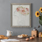 Fashion Floral Silhouette II - Barnwood Framed Canvas Print