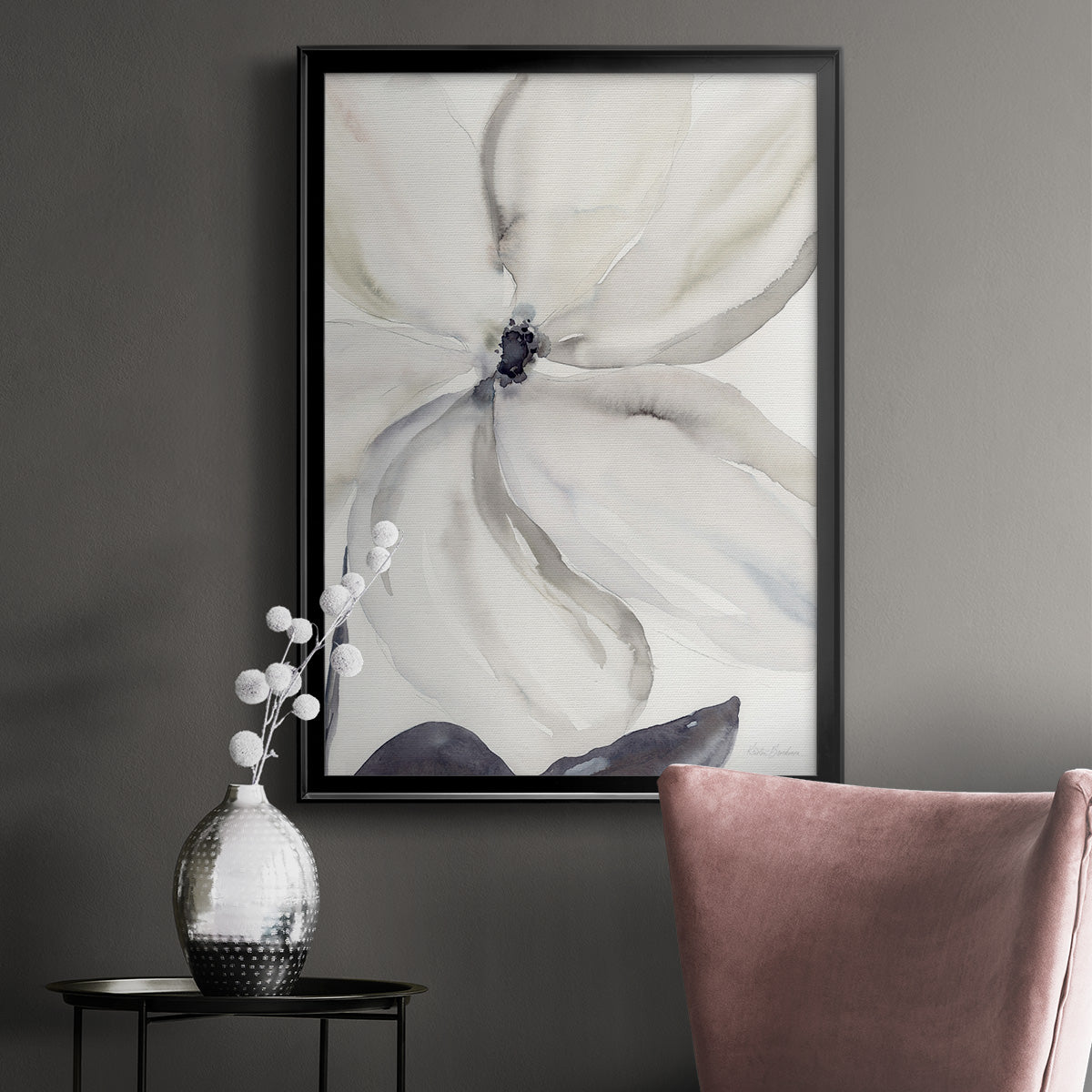Daybreak Bloom I - Modern Framed Canvas Print