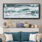 Misty Waves II - Floater Framed Canvas Print