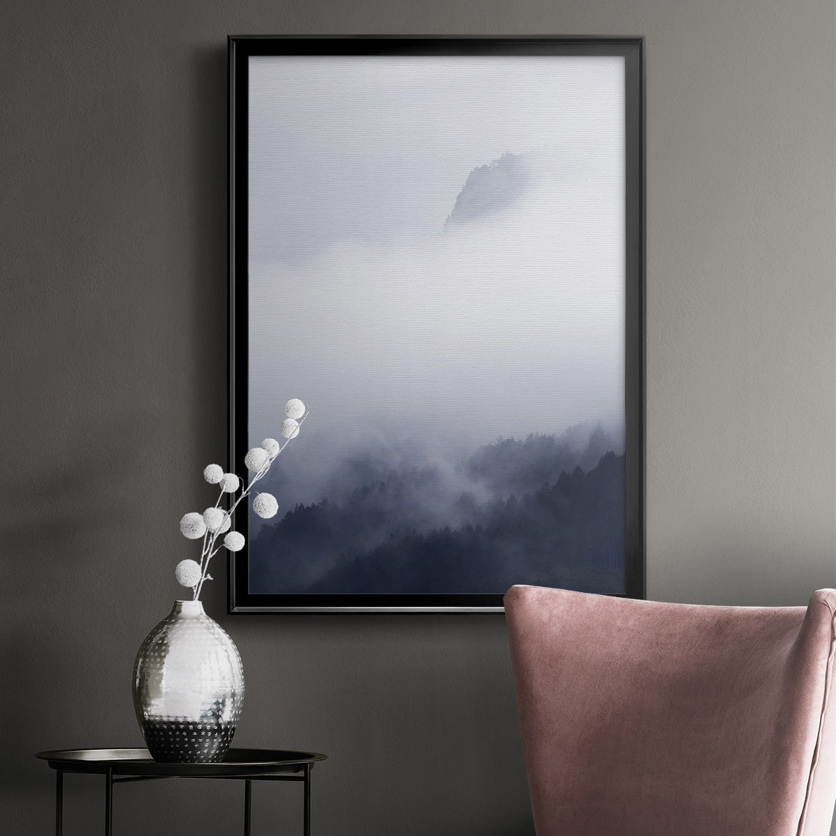 Above the Clouds - Modern Framed Canvas Print