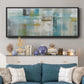 Bits and Pieces - Floater Framed Canvas Print