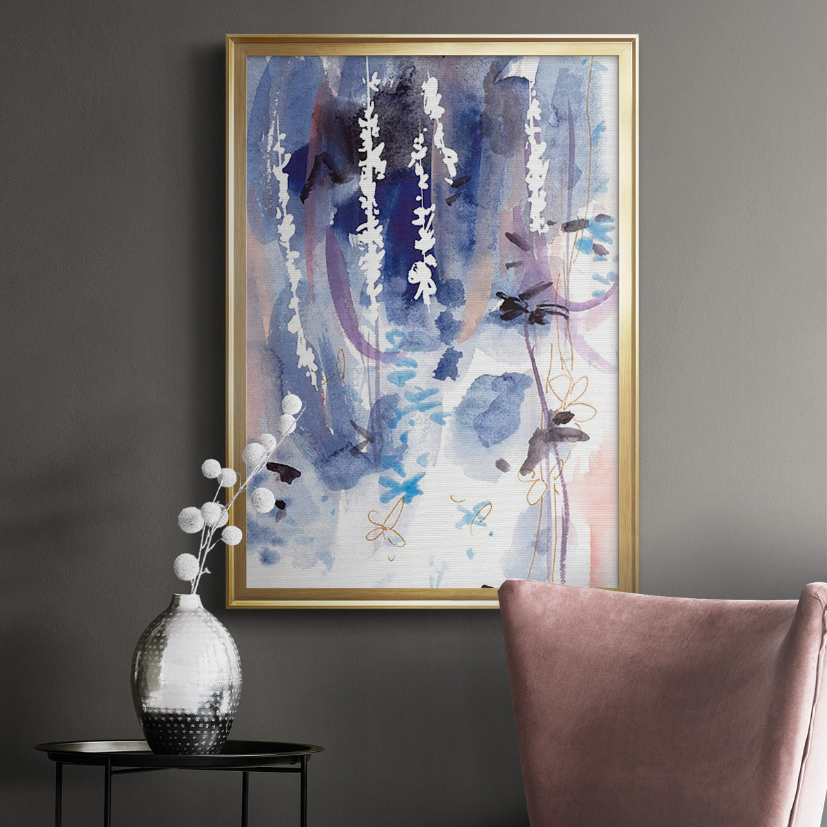 Late Night Breeze II - Modern Framed Canvas Print
