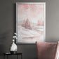 Blush Winter - Modern Framed Canvas Print