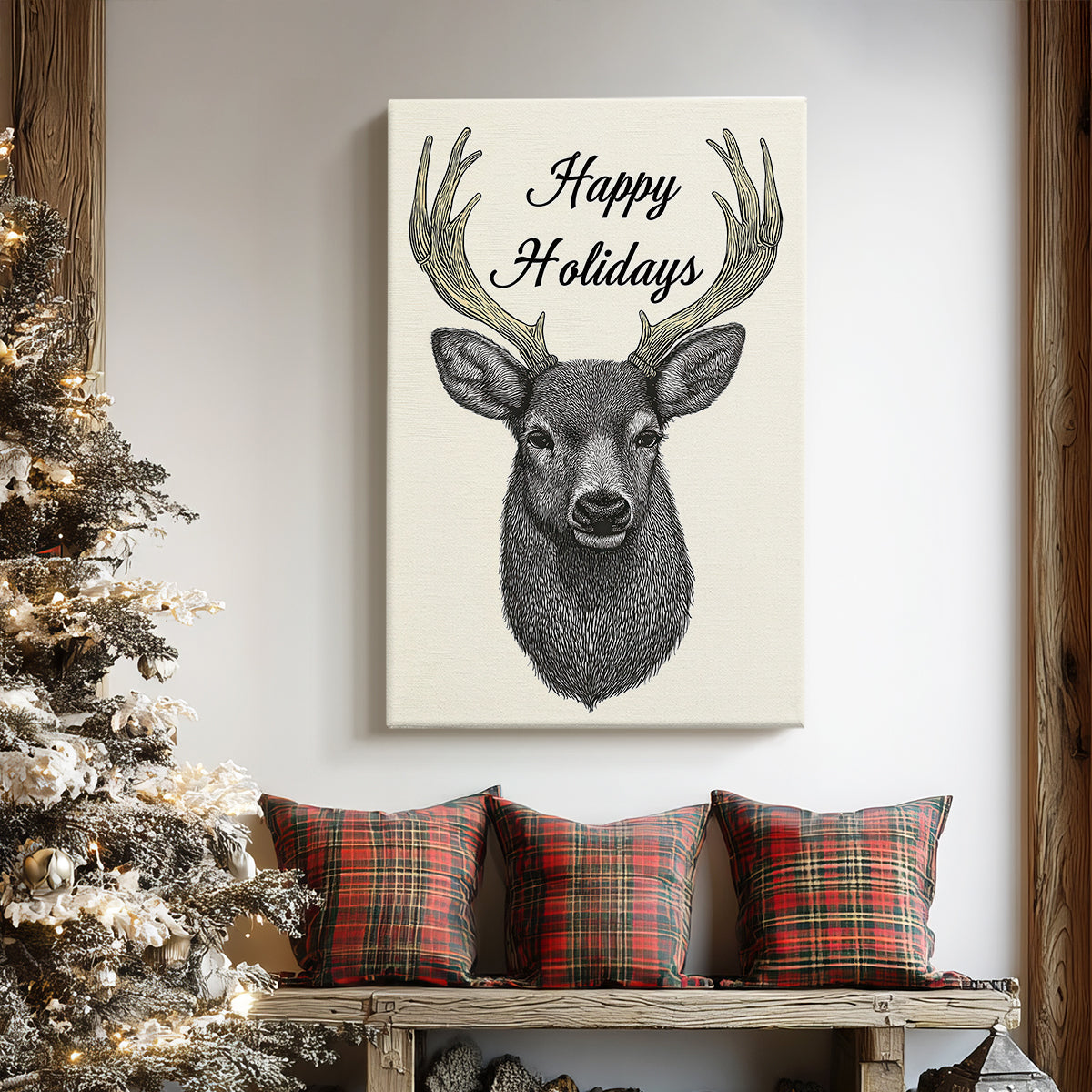 Snowwhite Skies Parish - Canvas Art Print