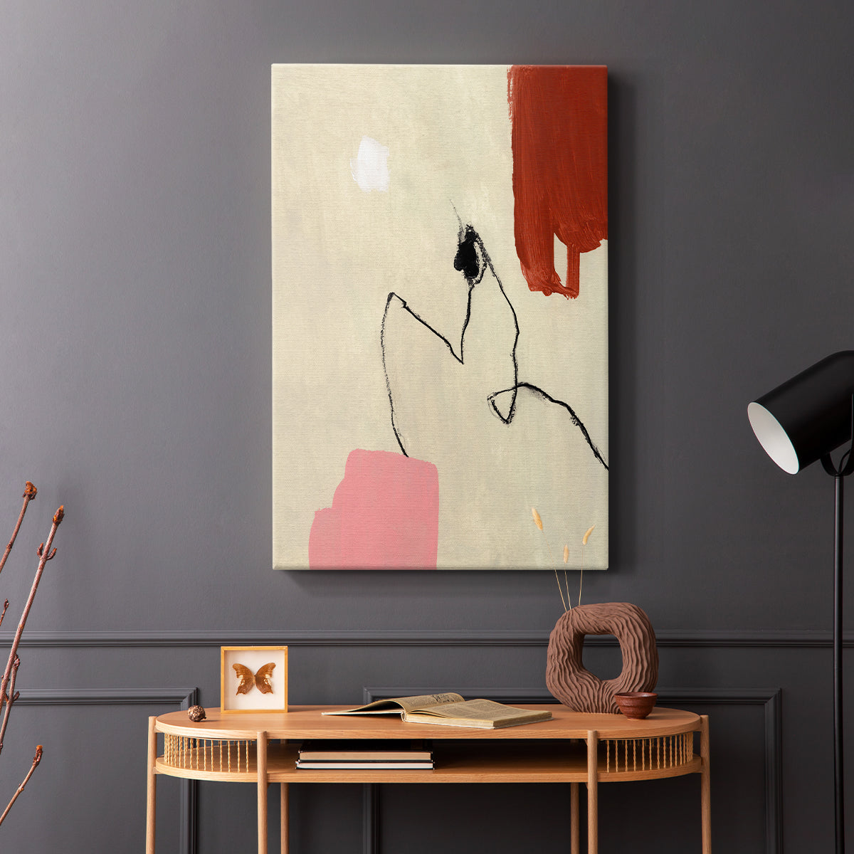 Terra Rosa Abstract II - Canvas Art Print
