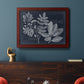 Foliage on Navy V Premium Framed Canvas- Ready to Hang