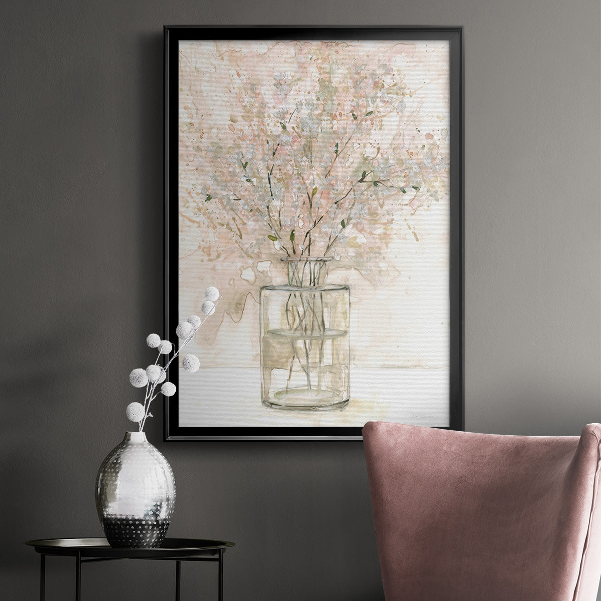 Delicate Arrangement I - Modern Framed Canvas Print