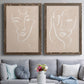 Curly Face I - Premium Framed Canvas 2 Piece Set - Ready to Hang