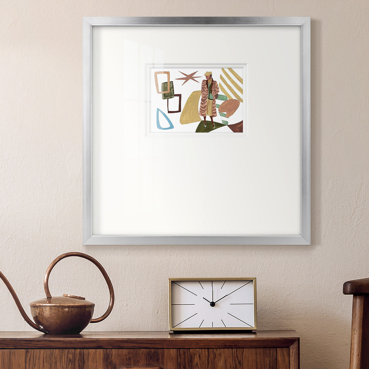 Vintage Vibes I Premium Framed Print Double Matboard