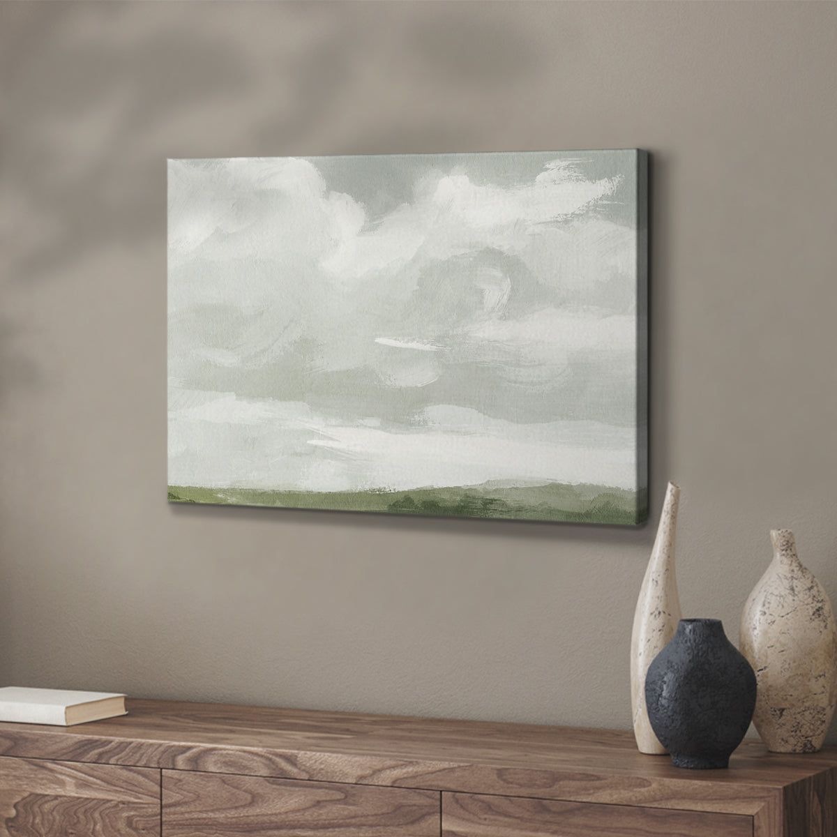 Gray Stone Sky III - Canvas Art Print