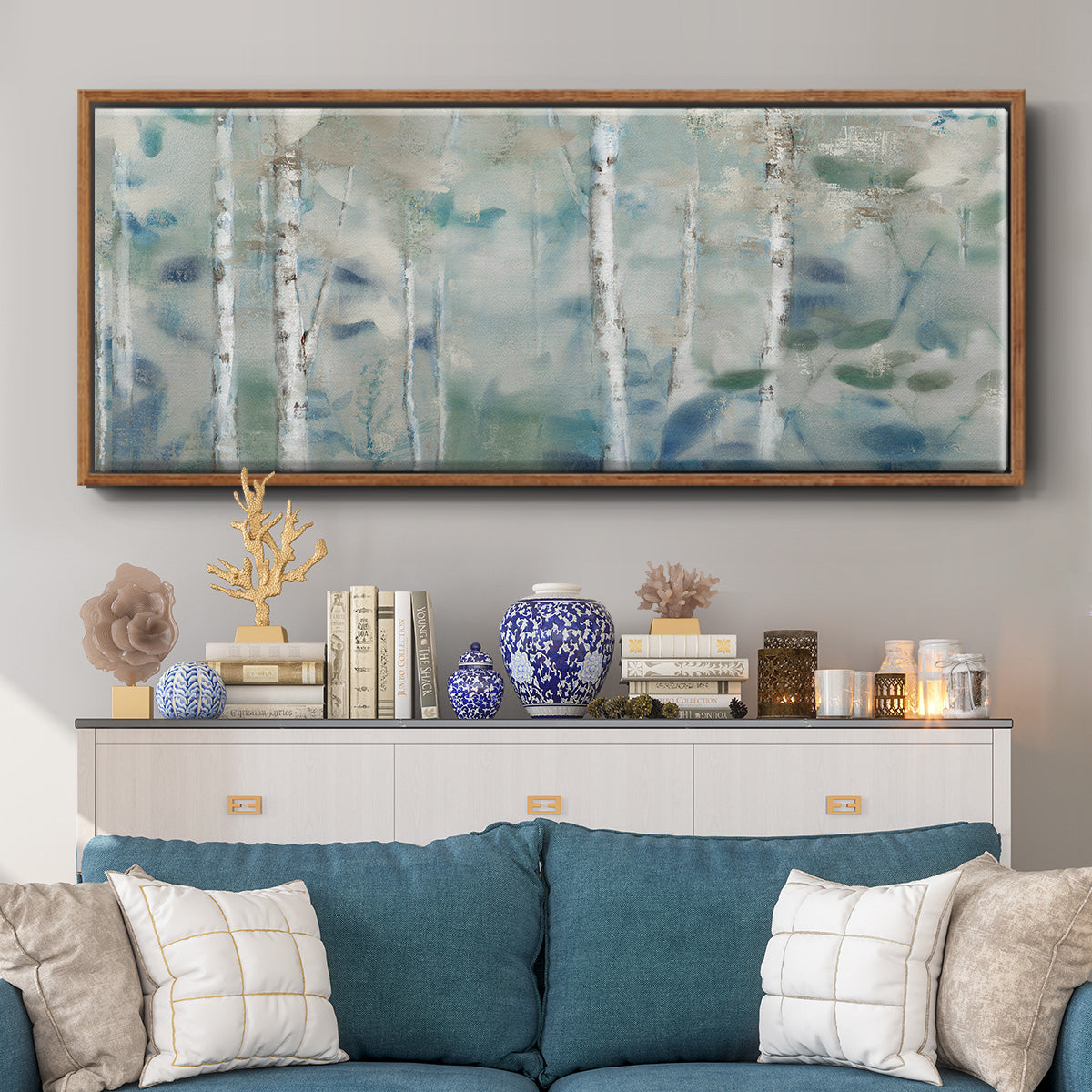 Zen Forest II - Floater Framed Canvas Print