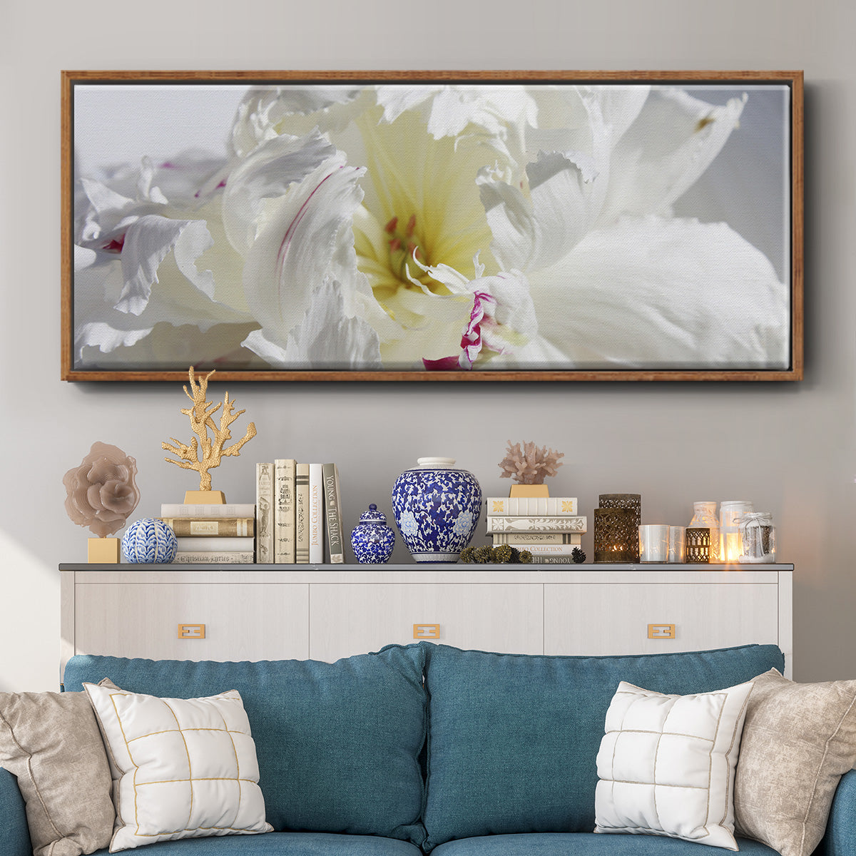 Breathless IV - Floater Framed Canvas Print