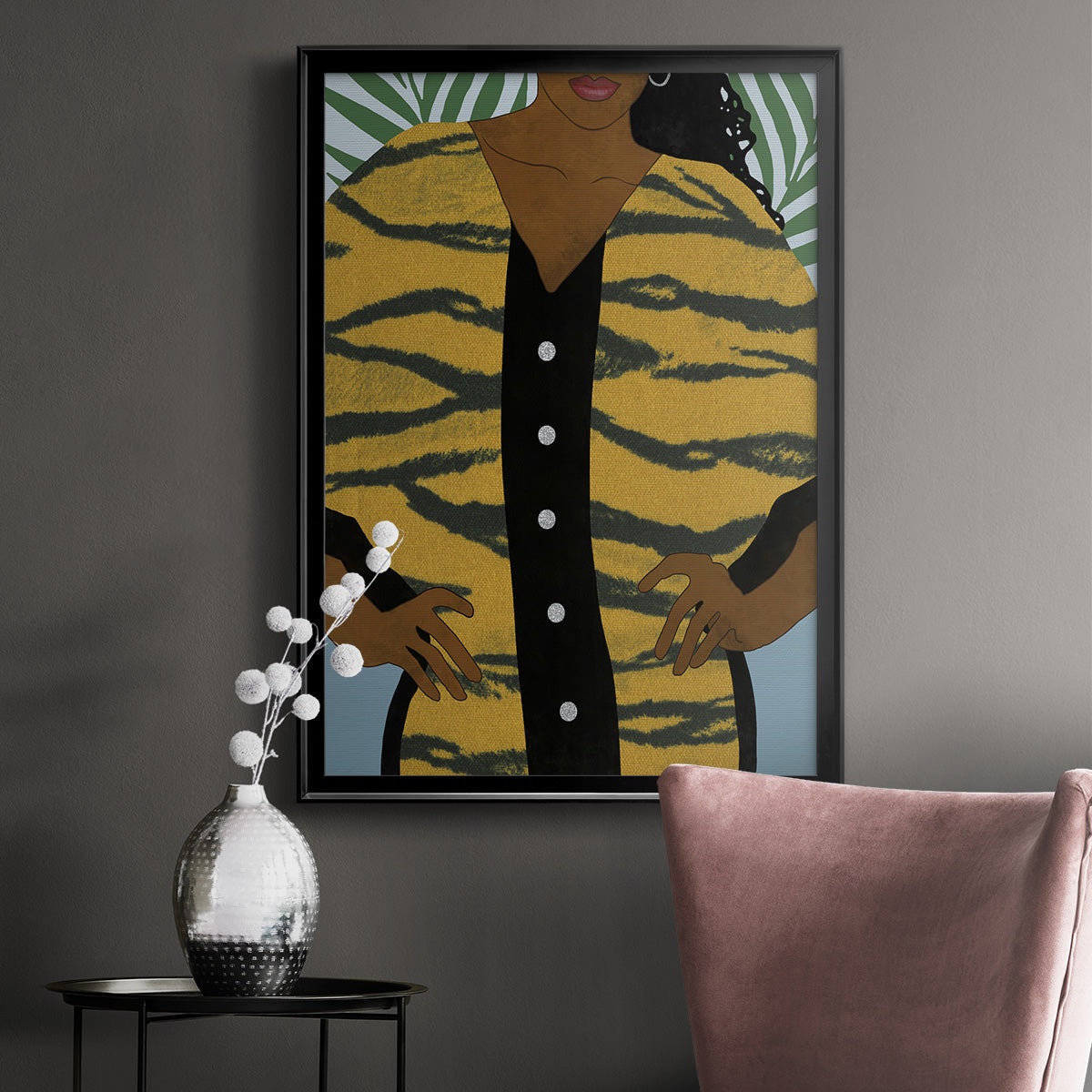 Her Style II - Modern Framed Canvas Print