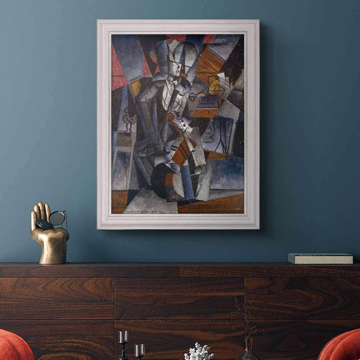 The Musician - Ornate Framed Canvas Print