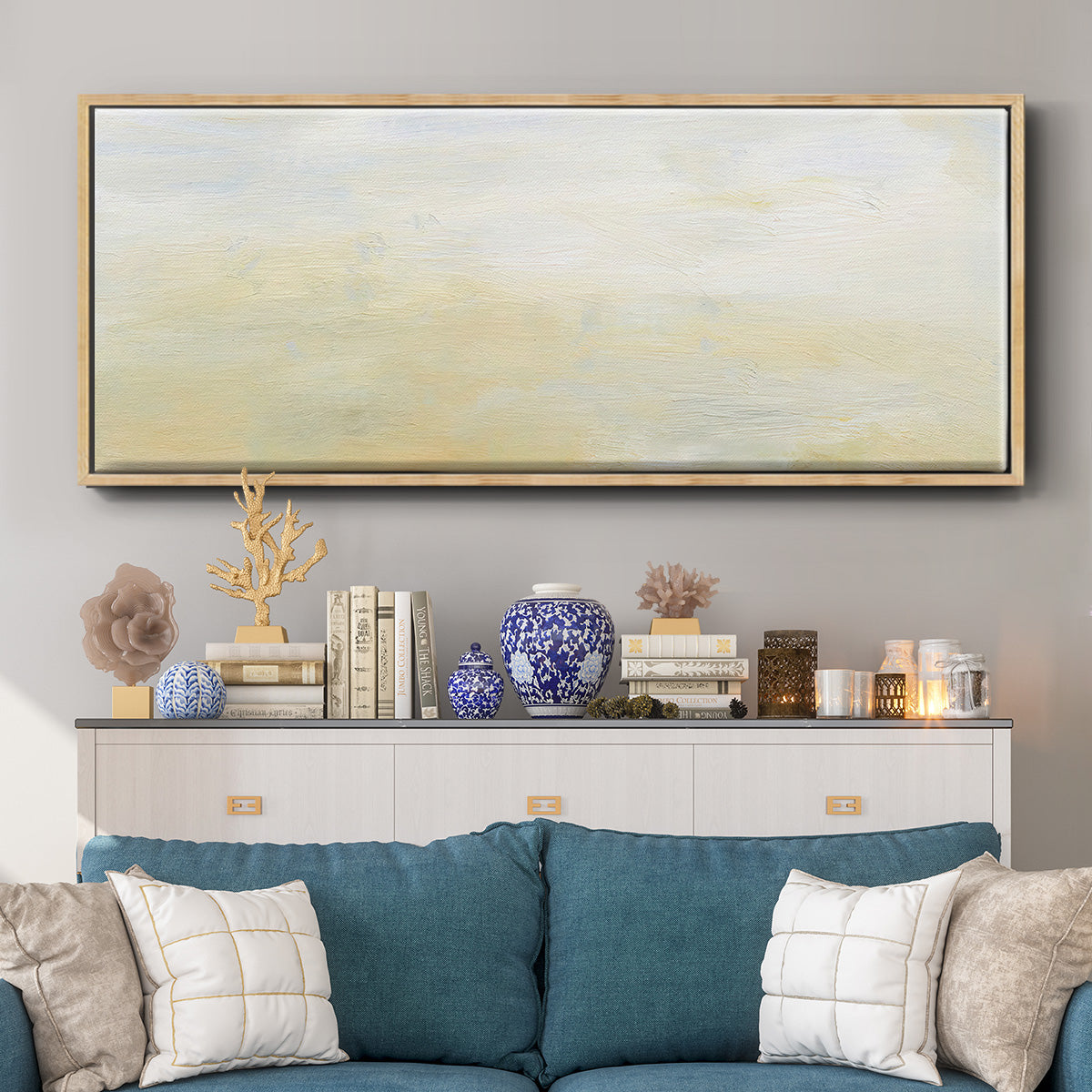 Lingering Light II - Floater Framed Canvas Print