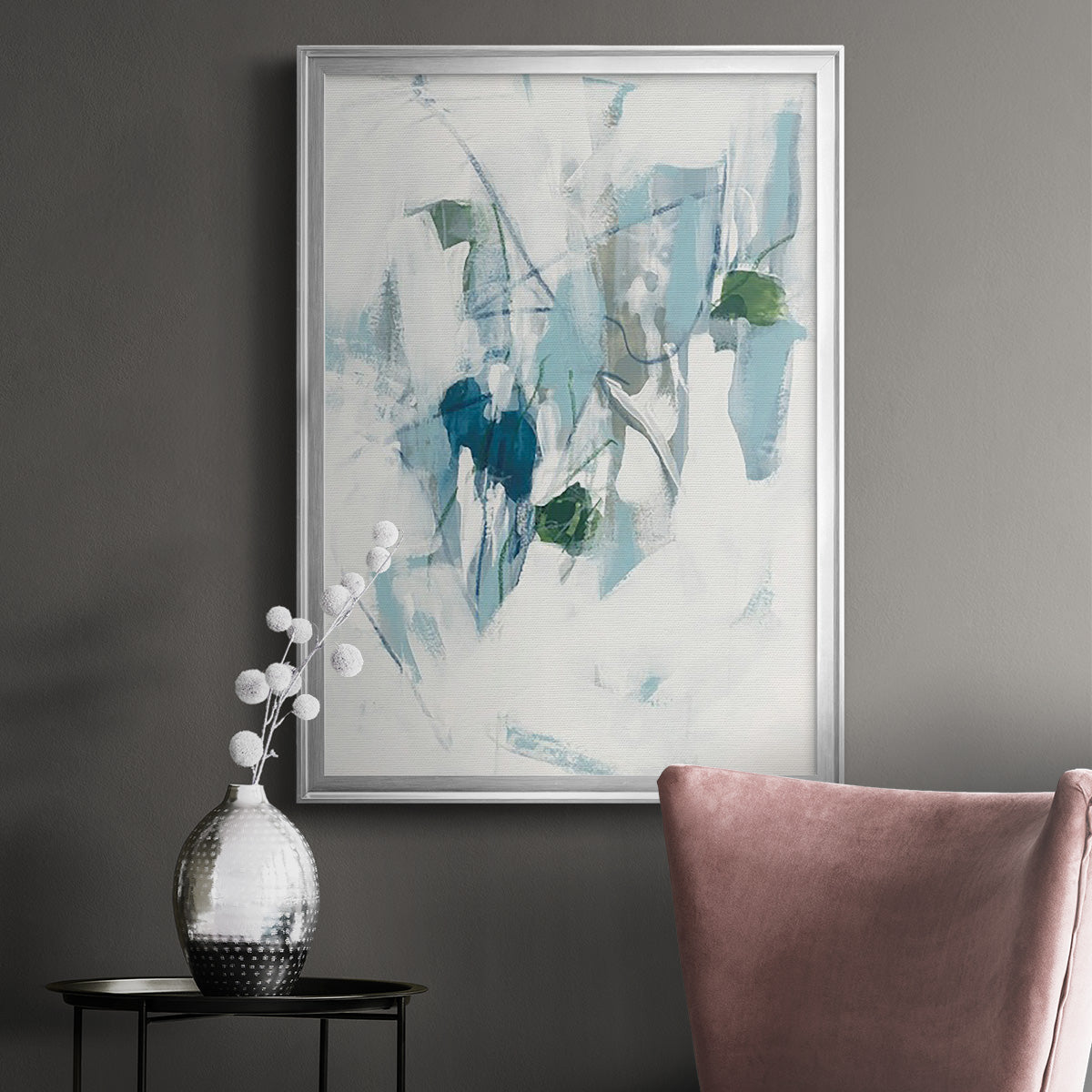 Ice Cavern II - Modern Framed Canvas Print