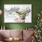 Holiday Deer Collection A - Floater Framed Canvas Print