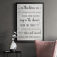 In This Bathroom - Modern Framed Canvas Print