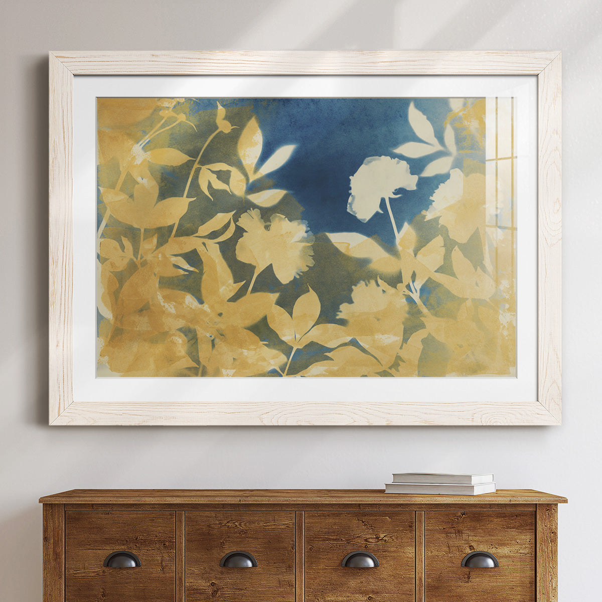 Peony Field - Barnwood Framed Art Print