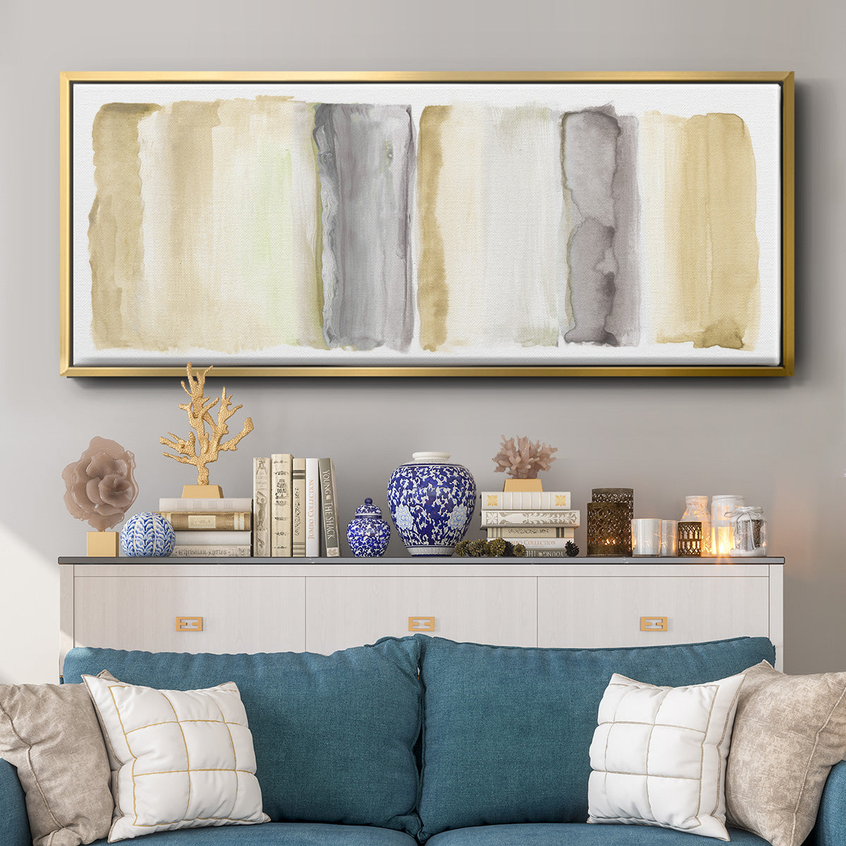 Ombre Sedona Sunset - Floater Framed Canvas Print
