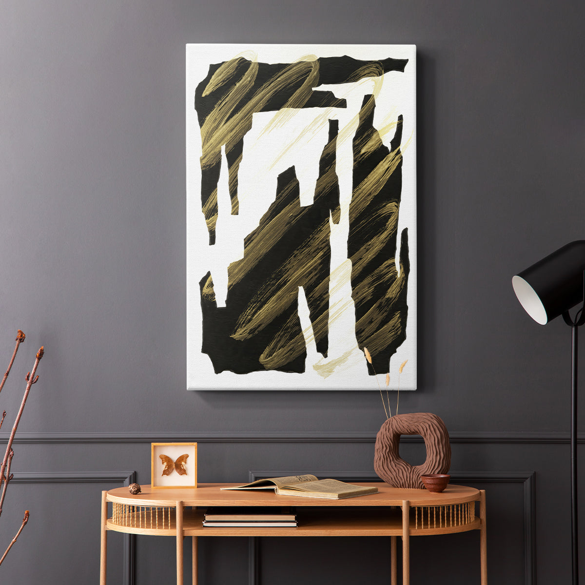 Onyx Obelisks IV - Canvas Art Print