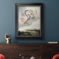 Classical allegorical depiction of the goddess Flora by Robert John Thornton in an ornate black frame with gilded inner detail displayed in a dark-toned interior setting.