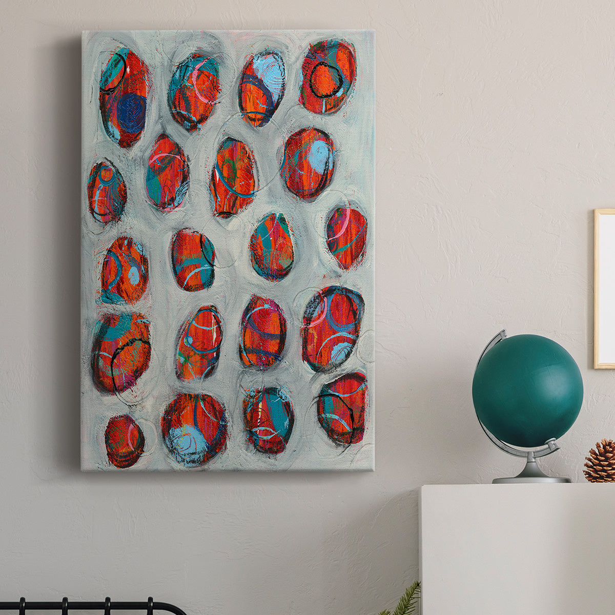 Abstract Circles I Premium Gallery Wrapped Canvas - Ready to Hang