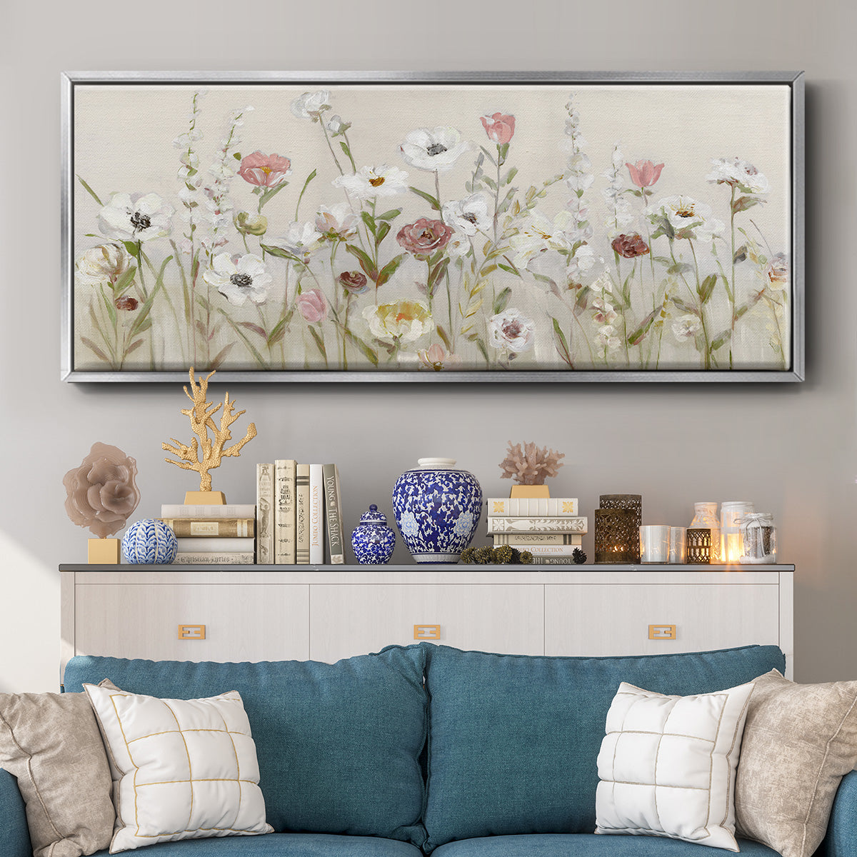 Bloomin Around - Floater Framed Canvas Print