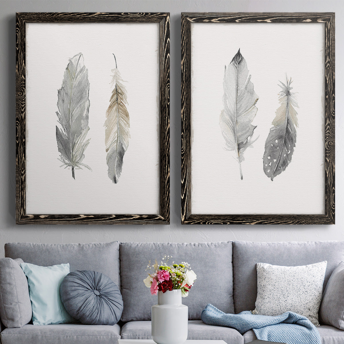 Flight of Fancy I - Premium Framed Canvas 2 Piece Set - Ready to Hang