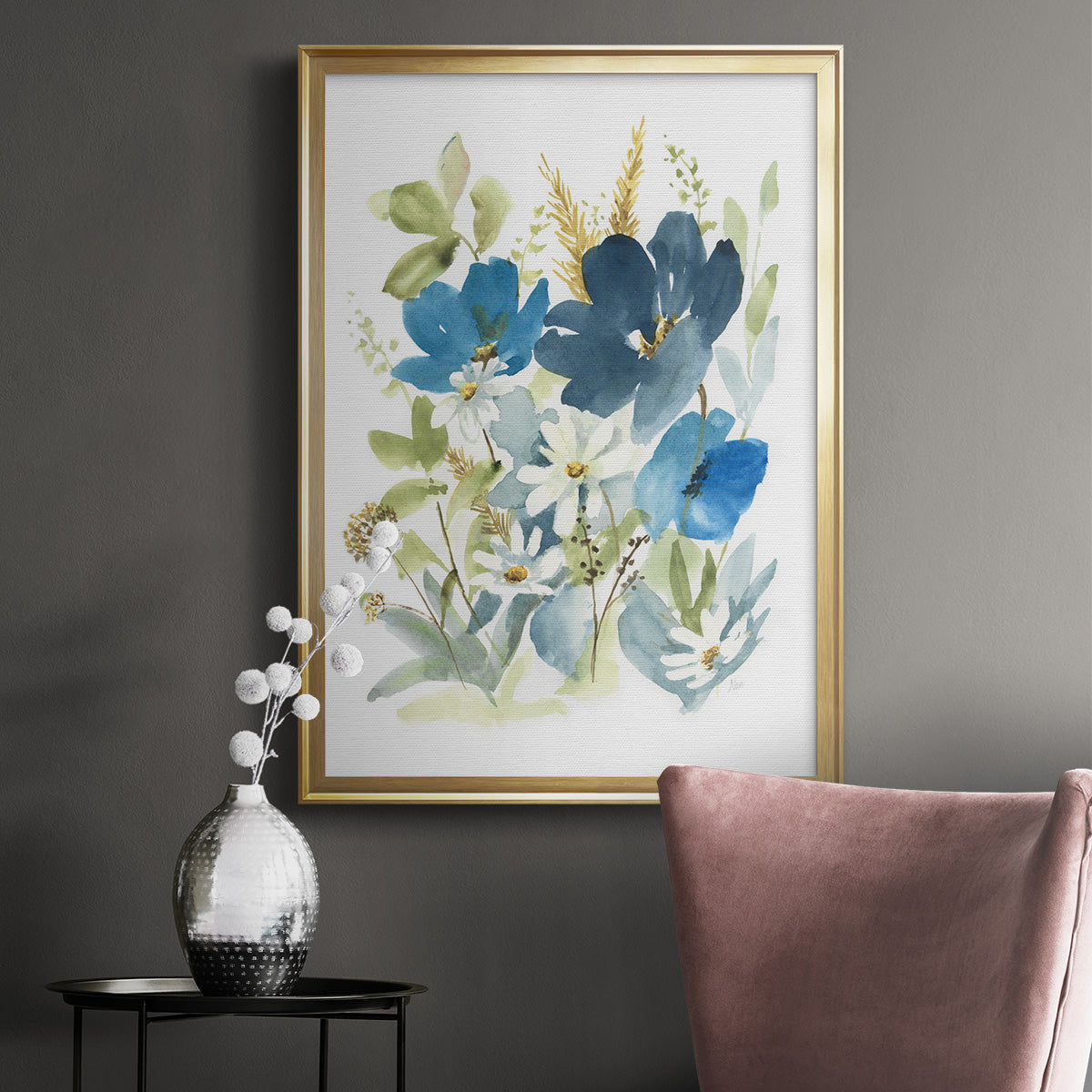 Wild Medley II - Modern Framed Canvas Print