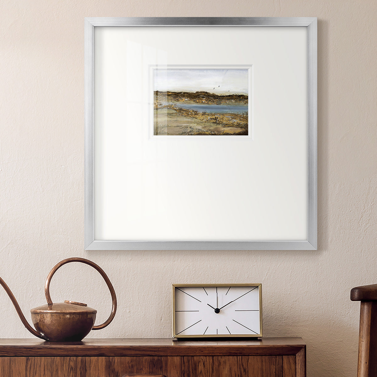 RETREATING WITHIN Premium Framed Print Double Matboard