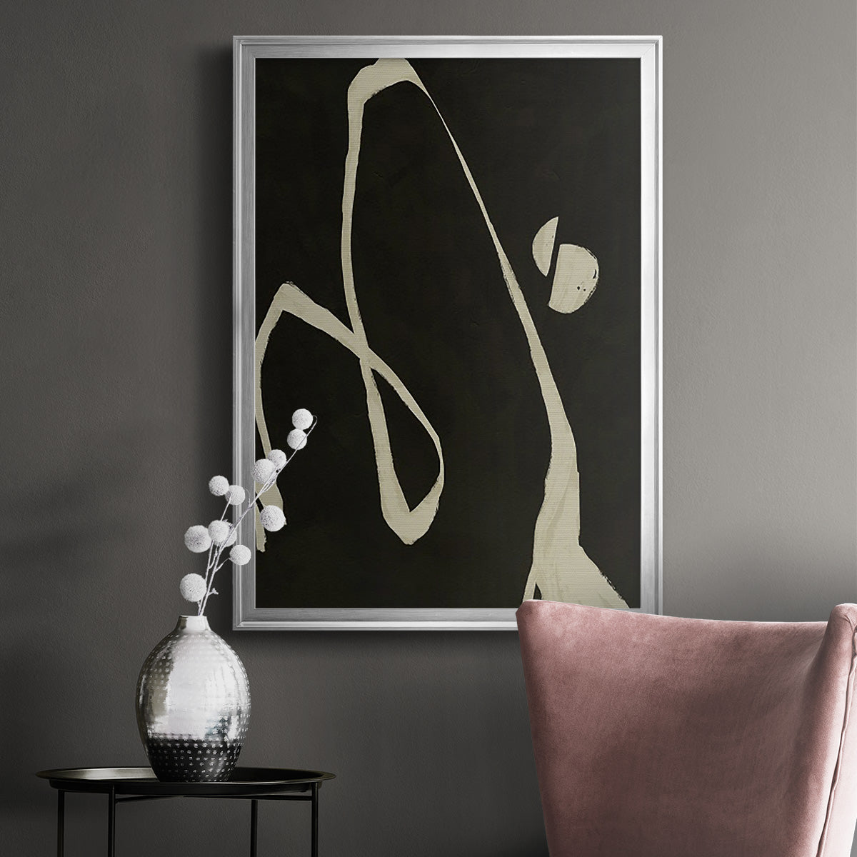 Neutral Spring II - Modern Framed Canvas Print