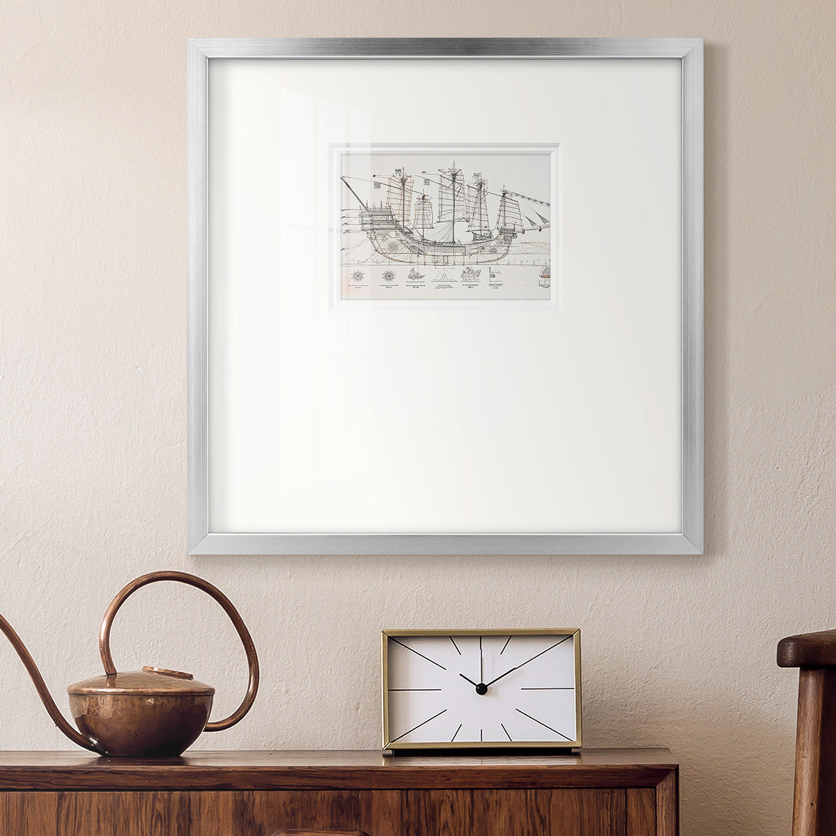 Frigate III Premium Framed Print Double Matboard