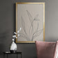 Neutral Lines II - Modern Framed Canvas Print