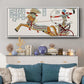 Egyptian Chariots I - Floater Framed Canvas Print