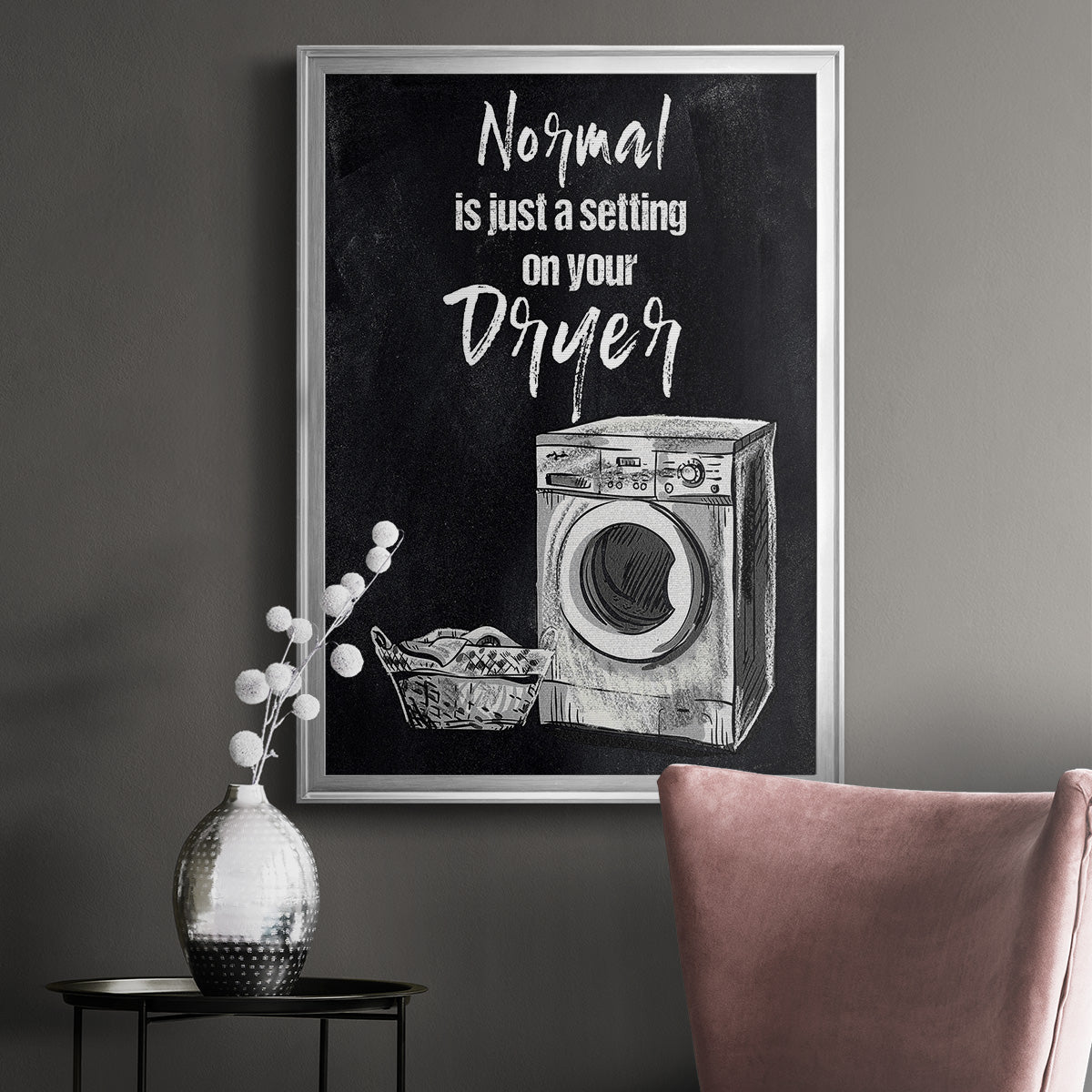 Normal Is Just A Setting - Modern Framed Canvas Print