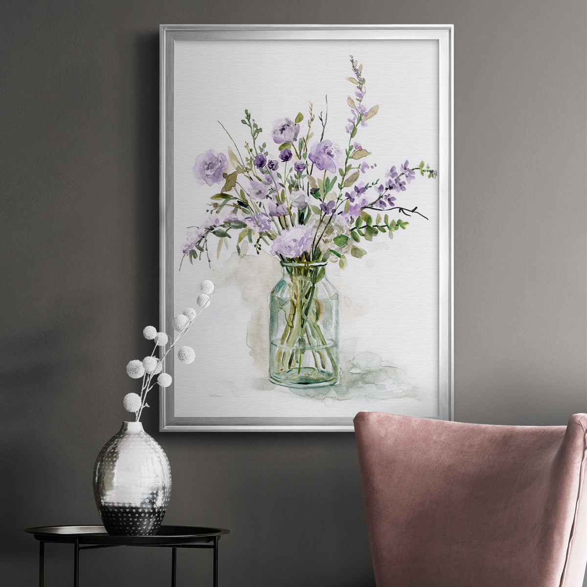 Purple Passion I - Modern Framed Canvas Print